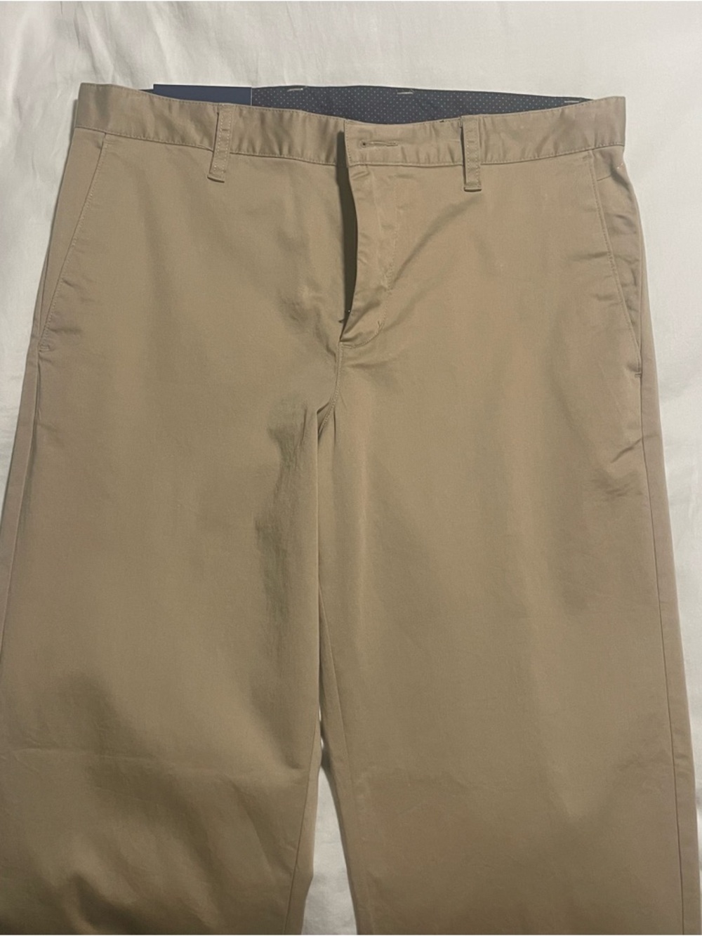 Classic Khaki Flat-Front Chinos